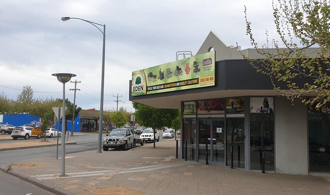 Eden healthcare shopfront - shopfront and business signs Albury-Wodonga